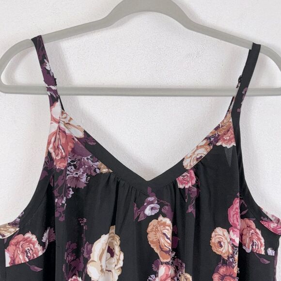 Torrid Sophie Floral Georgette Swing Tunic Cami Tank Top Plus Sz 1 - Picture 2 of 7